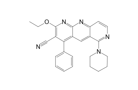 3-Cyano-2-ethoxy-4-phenyl-6-piperidino-1,7,10-antyridine