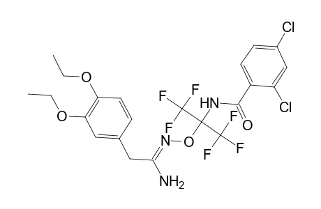 N-[1-[[1-amino-2-(3,4-diethoxyphenyl)ethylidene]amino]oxy-2,2,2-trifluoro-1-(trifluoromethyl)ethyl]-2,4-dichloro-benzamide