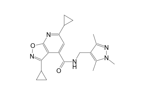 isoxazolo[5,4-b]pyridine-4-carboxamide, 3,6-dicyclopropyl-N-[(1,3,5-trimethyl-1H-pyrazol-4-yl)methyl]-