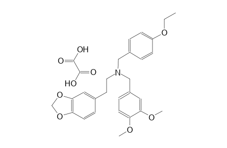 2-(1,3-benzodioxol-5-yl)-N-(3,4-dimethoxybenzyl)-N-(4-ethoxybenzyl)ethanamine oxalate