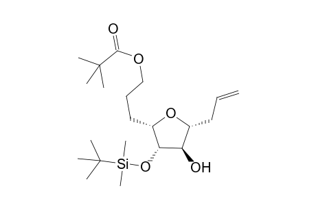 2,2-Dimethylpropanoic acid 3-[(2S,3S,4R,5R)-3-[tert-butyl(dimethyl)silyl]oxy-4-hydroxy-5-prop-2-enyl-2-oxolanyl]propyl ester