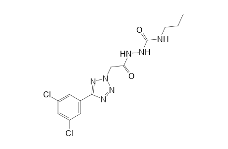 1-{[5-(3,5-dichlorophenyl)-2H-tetrazol-2-yl]acetyl}-4-propylsemicarbazide