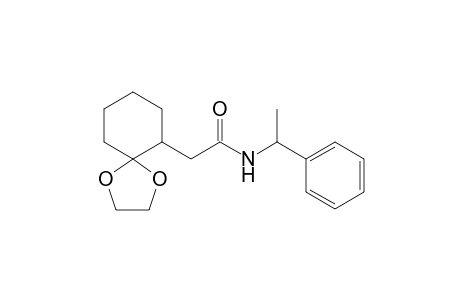 N-(1"-Phenylethyl)-2-(1',4'-dioxa-spiro[4.5]dec-6'-yl)-acetamide