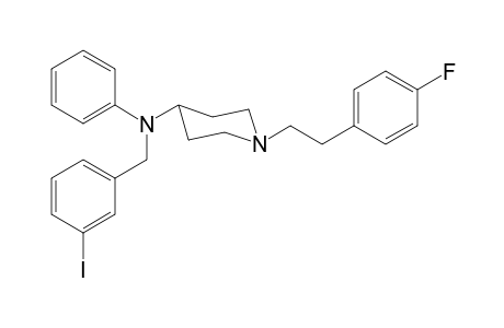 1-[2-(4-Fluorophenyl)ethyl]-N-(3-iodobenzyl)-N-phenylpiperidin-4-amine