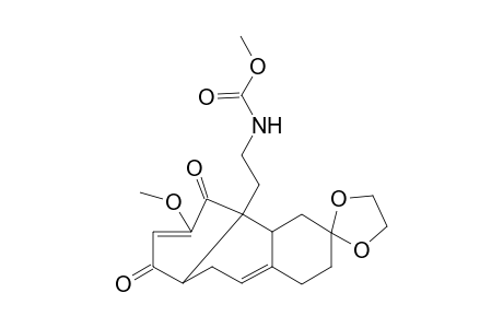 13-(Ethylenedioxy)-2-[2-(methoxycarbonylamido)ethyl]-4-methoxytricyclo[8.4.0.0(2,7)]tetradeca-4,9-dien-3,6-dione