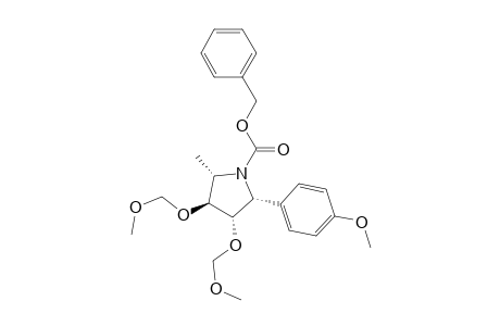 (2R,3S,4S,5S)-N-[(benzyloxy)carbonyl]-3,4-bis[(methoxymethyl)oxy]-2-(p-methoxyphenyl)-5-methylpyrrolidine