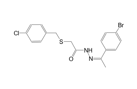 acetic acid, [[(4-chlorophenyl)methyl]thio]-, 2-[(Z)-1-(4-bromophenyl)ethylidene]hydrazide