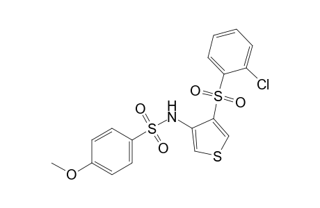 N-{4-[(o-chlorophenyl)sulfonyl]-3-thienyl}-p-methoxybenzenesulfonamide