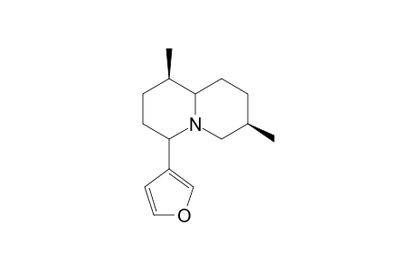 (1R,7R)-4-(3-furyl)-1,7-dimethyl-quinolizidine