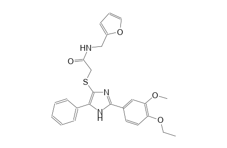acetamide, 2-[[2-(4-ethoxy-3-methoxyphenyl)-5-phenyl-1H-imidazol-4-yl]thio]-N-(2-furanylmethyl)-