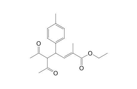 Ethyl (2E)-5-Acetyl-2-methyl-4-(4-methylphenyl)-6-oxohept-2-enoate