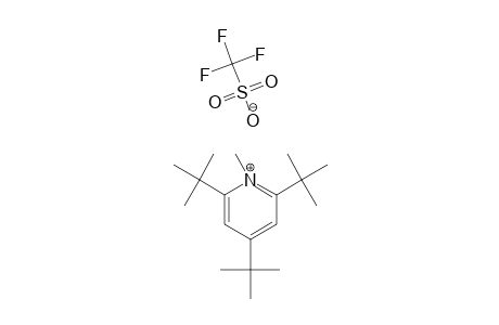 1-METHYL-2,4,6-TRIS-(TERT.-BUTYL)-PYRIDINIUM-TRIFLUOROMETHANESULFONATE;[C18H32N][CF3SO3]