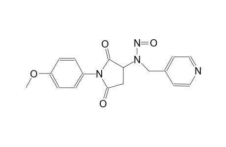 2,5-pyrrolidinedione, 1-(4-methoxyphenyl)-3-[2-oxo-1-(4-pyridinylmethyl)hydrazino]-