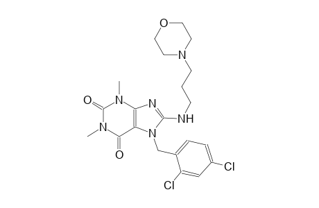 7-(2,4-dichlorobenzyl)-1,3-dimethyl-8-{[3-(4-morpholinyl)propyl]amino}-3,7-dihydro-1H-purine-2,6-dione