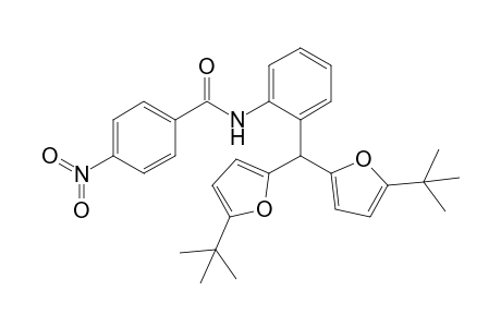 Bis(5-tert-butyl-2-furyl){2-[(4-nitrobenzoyl)amino]-phenyl}methane
