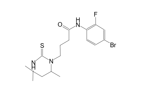 1-pyrimidinebutanamide, N-(4-bromo-2-fluorophenyl)hexahydro-4,4,6-trimethyl-2-thioxo-