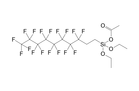 (acetoxy)di(ethoxy)(1H,1H,2H,2H-heptadecafluorodecyl)silane