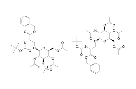 N(ALPHA)-(TERT.-BUTOXYCARBONYL)-O-(2-ACETAMIDO-3,4,6-TRI-O-ACETYL-2-DEOXY-BETA-D-GLUCOPYRANOSYL)-L-SERINE-BENZYLESTER