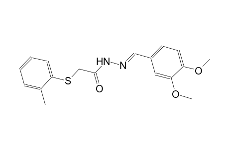 acetic acid, [(2-methylphenyl)thio]-, 2-[(E)-(3,4-dimethoxyphenyl)methylidene]hydrazide