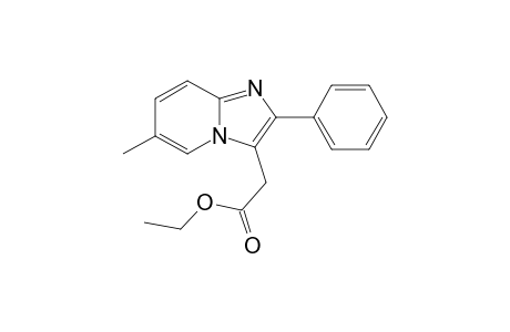 Ethyl (2-phenyl-6-methylimidazo[1,2-a]pyridin-3-yl)acetate
