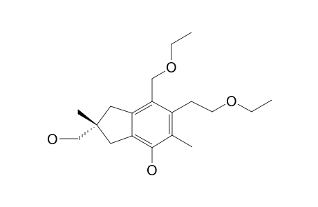 RUSSUJAPONOL-K;6-(2-HYDROXYETHYL)-7-ETHOXYMETHYL-2-HYDROXYMETHYL-2,5-DIMETHYL-INDAN-4-OL