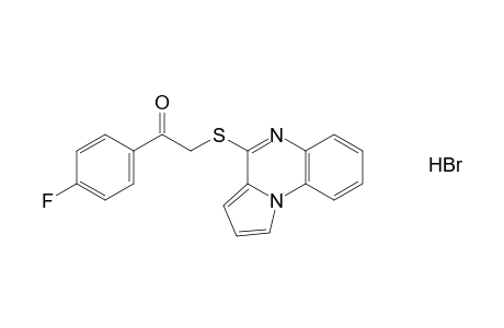 4'-fluoro-2-[(pyrrolo[1,2-a]quinoxalin-4-yl)thio]acetophenone, monohydrobromide