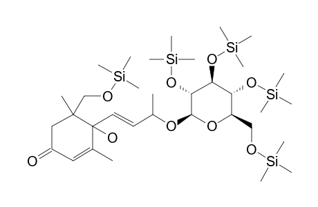 (E)-4-((3(E)-4-((3-.beta.-D-Glucopyranosyl)oxybut-1-en-1-yl)-4-hydroxy-5-(hydroxymethyl)-3,5-dimethylcyclohex-2-en-1-one, 5tms