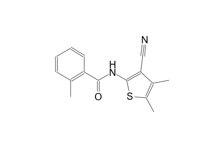 N-(3-cyano-4,5-dimethyl-2-thienyl)-2-methylbenzamide