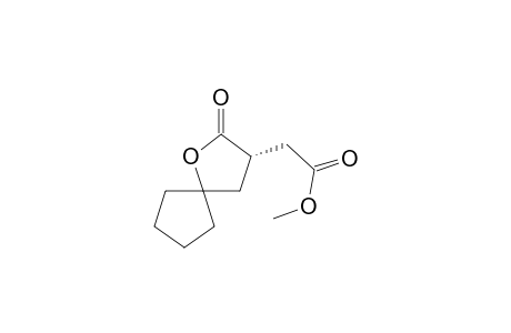 (S) 3-(Methoxycarbonylmethyl)-1-oxaspiro[4.4]nonan-2-one
