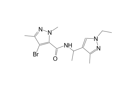 4-bromo-N-[1-(1-ethyl-3-methyl-1H-pyrazol-4-yl)ethyl]-1,3-dimethyl-1H-pyrazole-5-carboxamide