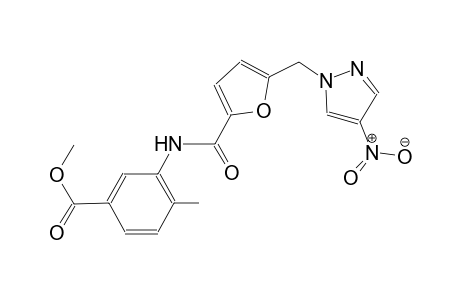 methyl 4-methyl-3-({5-[(4-nitro-1H-pyrazol-1-yl)methyl]-2-furoyl}amino)benzoate