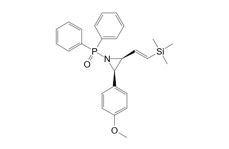 N-DIPHENYLPHOSPHINOYL-2-(BETA-TRIMETHYLSILYL)-VINYL-3-(PARA-METHOXY)-PHENYL-AZIRIDINE