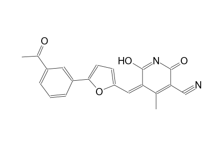 (5Z)-5-[[5-(3-acetylphenyl)-2-furanyl]methylidene]-4-methyl-2,6-dioxo-3-pyridinecarbonitrile