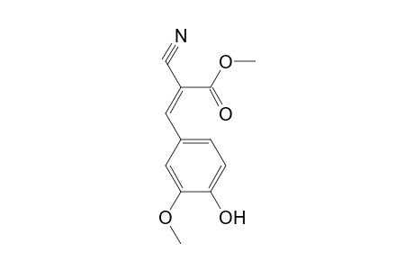 Methyl (2Z)-2-cyano-3-(4-hydroxy-3-methoxyphenyl)-2-propenoate