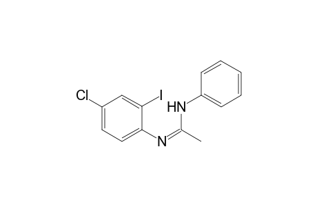 N'-(4-Chloro-2-iodophenyl)-N-phenylacetimidamide