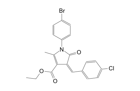 1H-pyrrole-3-carboxylic acid, 1-(4-bromophenyl)-4-[(4-chlorophenyl)methylene]-4,5-dihydro-2-methyl-5-oxo-, ethyl ester, (4Z)-