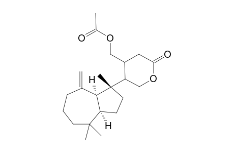 [5-[(1R,3aR,8aS)-1,4,4-trimethyl-8-methylene-3,3a,5,6,7,8a-hexahydro-2H-azulen-1-yl]-2-oxo-tetrahydropyran-4-yl]methyl acetate