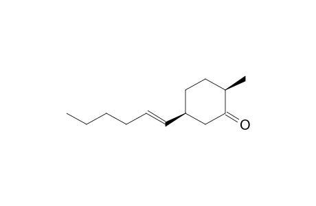 (2R,5S)-5-[(E)-Hex-1-enyl]-2-methylcylohexanone