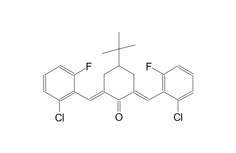 cyclohexanone, 2,6-bis[(2-chloro-6-fluorophenyl)methylene]-4-(1,1-dimethylethyl)-, (2E,6E)-
