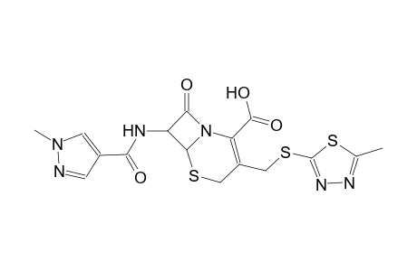 7-{[(1-methyl-1H-pyrazol-4-yl)carbonyl]amino}-3-{[(5-methyl-1,3,4-thiadiazol-2-yl)sulfanyl]methyl}-8-oxo-5-thia-1-azabicyclo[4.2.0]oct-2-ene-2-carboxylic acid