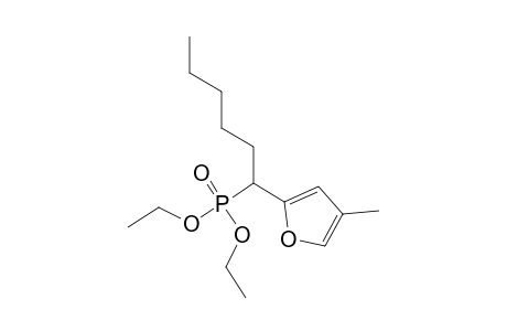 2-(1-Diethoxyphosphorylhexyl)-4-methylfuran