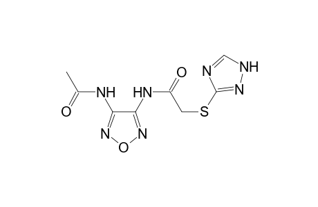 Acetamide, N-(4-acetylaminofurazan-3-yl)-2-(1H-[1,2,4]triazol-3-ylsulfanyl)-