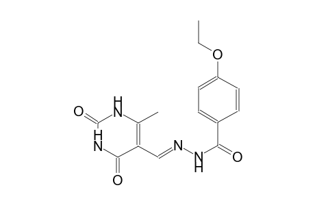 4-ethoxy-N'-[(E)-(6-methyl-2,4-dioxo-1,2,3,4-tetrahydro-5-pyrimidinyl)methylidene]benzohydrazide