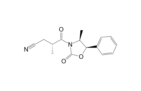 (3R)-3-methyl-4-[(4S,5R)-4-methyl-2-oxidanylidene-5-phenyl-1,3-oxazolidin-3-yl]-4-oxidanylidene-butanenitrile