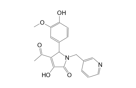 4-acetyl-3-hydroxy-5-(4-hydroxy-3-methoxyphenyl)-1-(3-pyridinylmethyl)-1,5-dihydro-2H-pyrrol-2-one