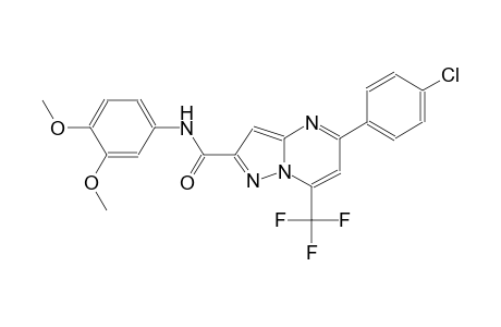 pyrazolo[1,5-a]pyrimidine-2-carboxamide, 5-(4-chlorophenyl)-N-(3,4-dimethoxyphenyl)-7-(trifluoromethyl)-