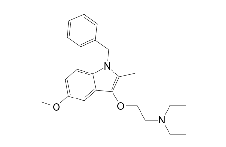1-Benzyl-5-methoxy-2-methyl-3-[2'-(N,N-diethylamino)ethoxy]-indole