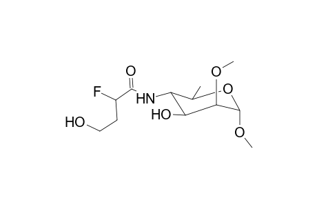 Methyl-4,6-didexy-4-(2,3-dideoxy-2-fluoro-l-glycero-tetronamido)-2-O-methyl.alpha.d-mannopyranoside