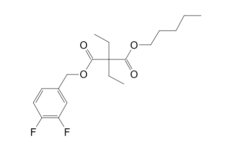 Diethylmalonic acid, pentyl 3,4-difluorobenzyl ester