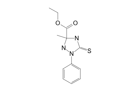 5-Ethoxycarbonyl-5-methyl-2-phenyl[1,2,4]triazolidine-3-thione
